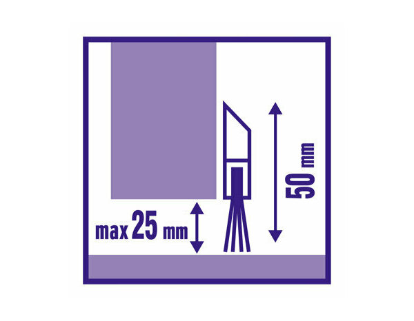Bas de porte adhesif brosse en pvc blanc 1m - Brenner - Brico Dépôt