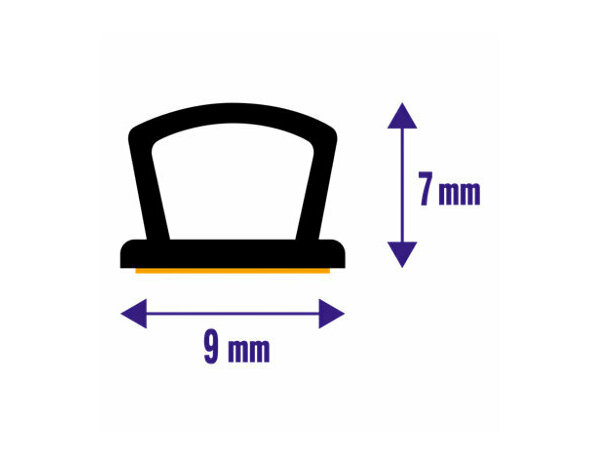 Joint adhésif en silicone "profil d" marron 6m - Brenner - Brico Dépôt