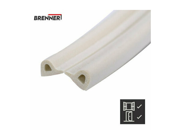 Joint adhesif "profil p" blanc 12m - Brenner - Brico Dépôt