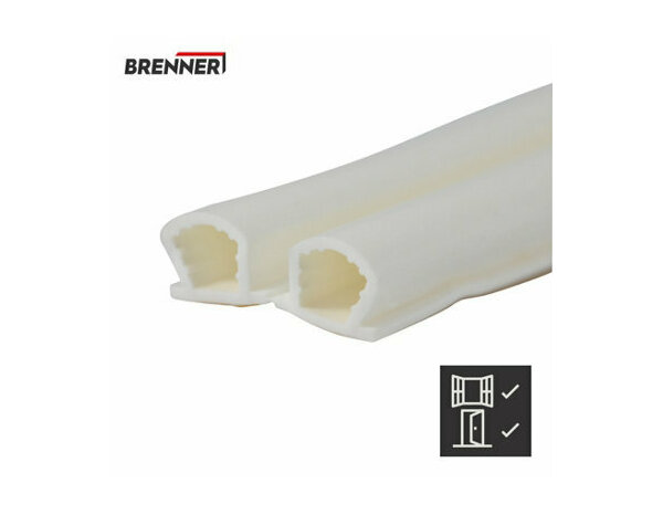 Joint adhesif "profil d" blanc 12m - Brenner - Brico Dépôt