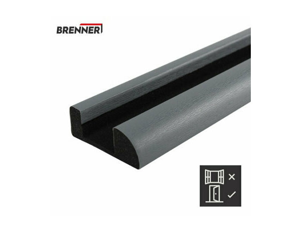 Bas de porte double boudin gris 1m - Brenner - Brico Dépôt