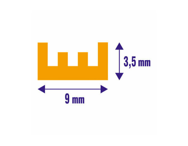 Joint adhesif "profil e" pour porte et fenêtre marron 6m - Brenner - Brico Dépôt