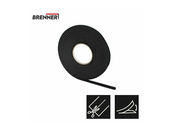 Joint en mousse universel noir 6m - Brenner - Brico Dépôt