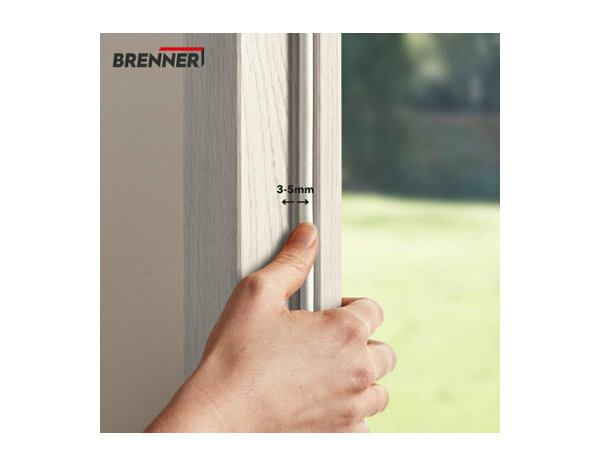 Joint adhesif en EPDM "profil p" porte et fenêtre blanc 6m - Brenner - Brico Dépôt