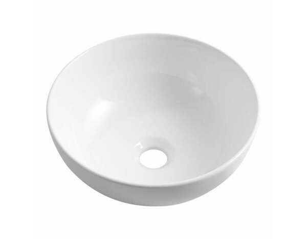 Vasque à poser céramique ronde blanc brillant HALVINA - Diam. 33 cm, hauteur 14 cm - Cooke and Lewis - Brico Dépôt