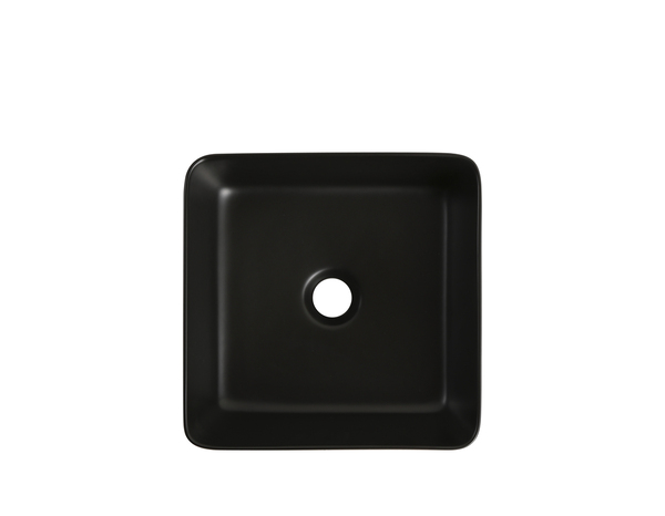 Vasque à poser céramique carré noir mat ALVINE - 34,2x12x34,2 cm - Cooke and Lewis - Brico Dépôt