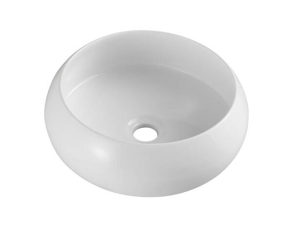 Vasque à poser céramique ronde blanc brillant ISORA - Diam. 36,5 cm, capacité 7,5 L - Cooke and Lewis - Brico Dépôt