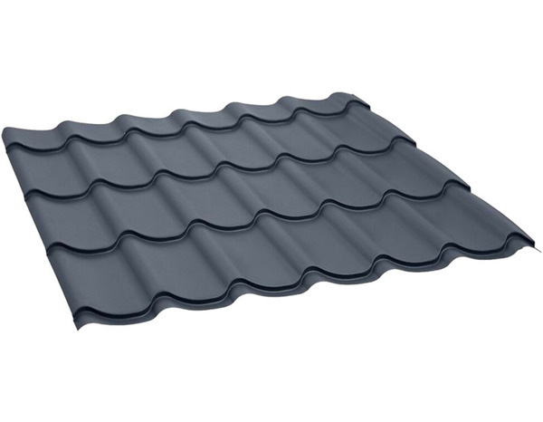 Tole imitation tuile graphite 3x1,1m - Brico Dépôt