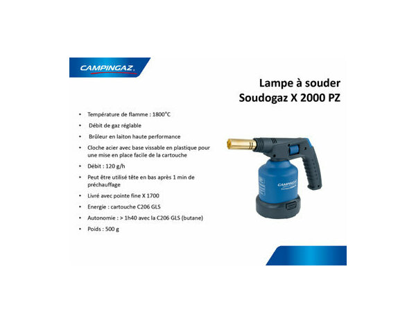 Lampe à souder Soudogaz - Campingaz - Brico Dépôt