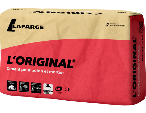 Ciment pour béton et mortier "l'original" - sac de 35 kg - Brico Dépôt