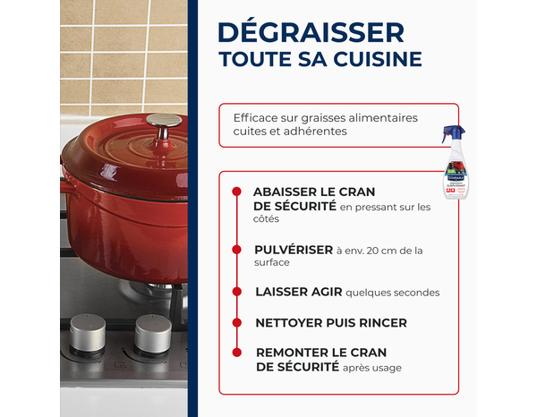 Dégraissant surpuissant cuisine 500ml - Brico Dépôt