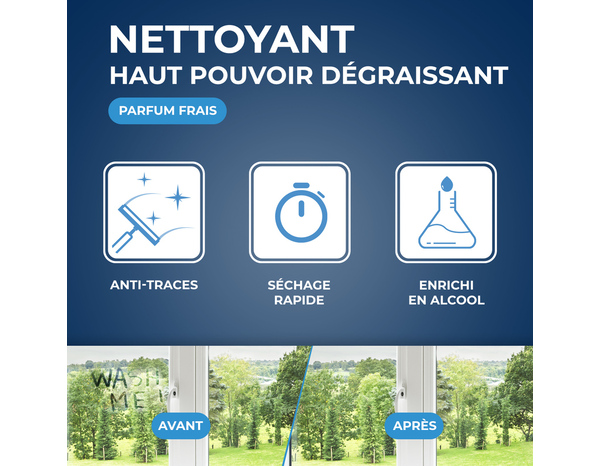 Nettoyant spécial vitres et miroirs parfait citron 500ml - Brico Dépôt