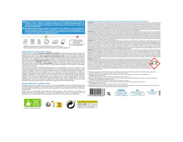 Détartrant électroménager 1l - Brico Dépôt