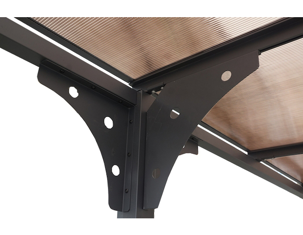 Carport en aluminium toit plat - Brico Dépôt