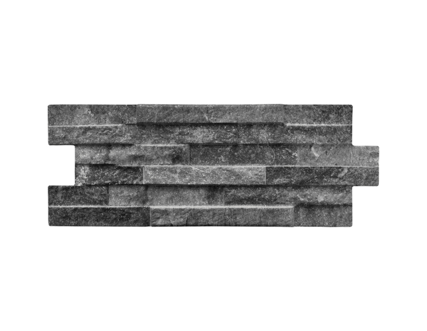 Plaquette parement "Alpes anthracite" 16 x 40 cm. Ep. 13,5 mm - Brico Dépôt