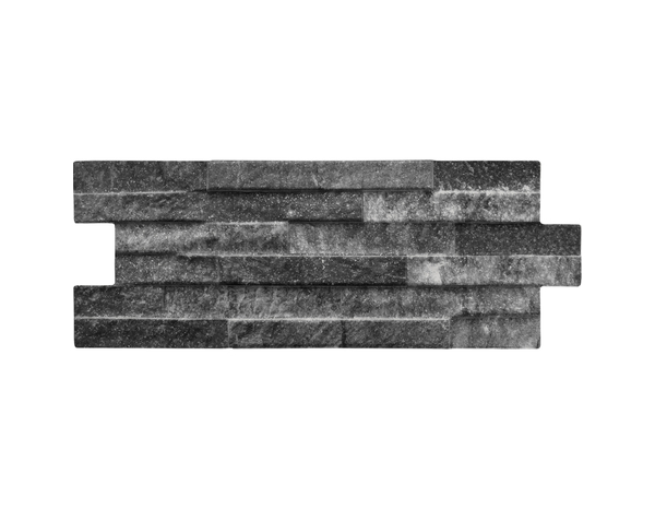 Plaquette parement "Alpes anthracite" 16 x 40 cm. Ep. 13,5 mm - Brico Dépôt