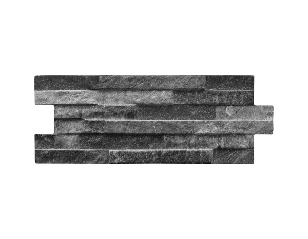 Plaquette parement "Alpes anthracite" 16 x 40 cm. Ep. 13,5 mm - Brico Dépôt