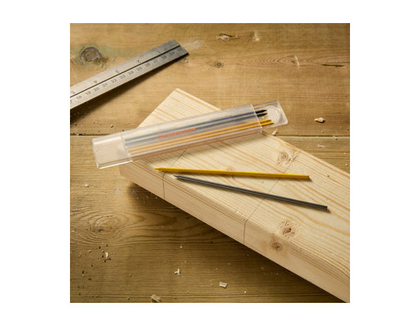 Lot de 6 mines graphite grise & jaune ∅ 2,8 mm - MAGNUSSON - Brico Dépôt