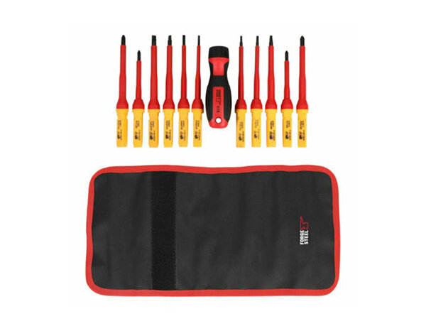 Lot 12 tournevis isolees interchang. - Forge steel - Brico Dépôt