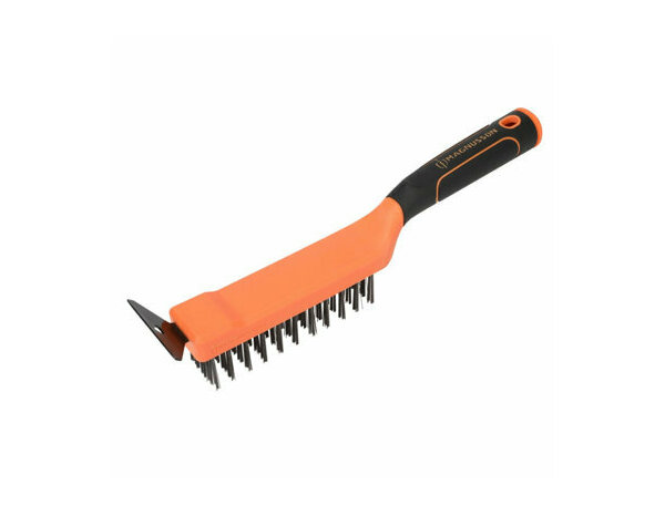 Brosse metallique + racloir - 29 cm - MAGNUSSON - Brico Dépôt