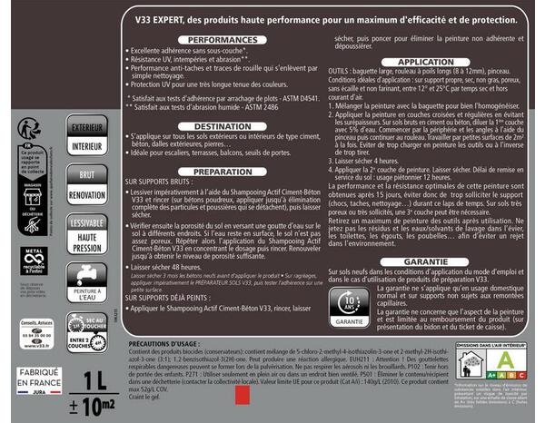 Peinture extérieure pour sol tenue extrême satin Pierre 2,5 L - V33 - Brico Dépôt