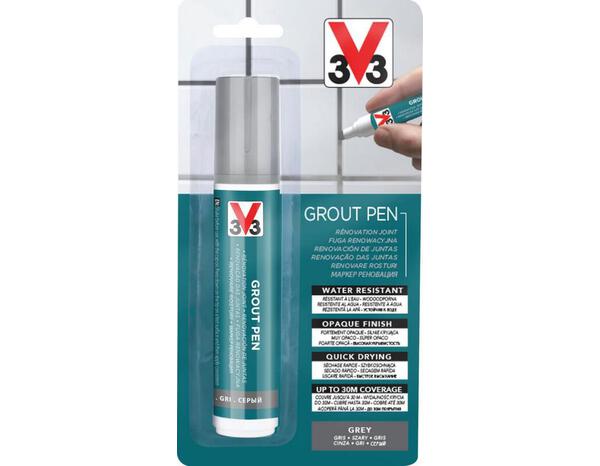 Feutre de rénovation pour joint de carrelage acrylique mat gris 15 ml - V33 - Brico Dépôt