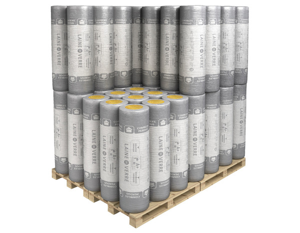 Laine de verre 100 mm comble perdu 40 R:2,5 - 10 x 1,20 m - Rouleau kraft - Brico Dépôt