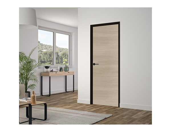 Bloc porte 204X73CM "VERONE D" MDF décors chêne naturel structuré - Brico Dépôt