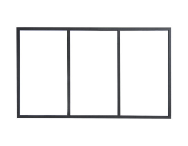 Kit verrière aluminium 3 panneaux noir H.108XL.183 CM - Brico Dépôt