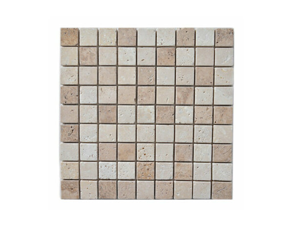 Mosaïque Travertin "Square Mix" 30,5 x 30,5 cm - Brico Dépôt