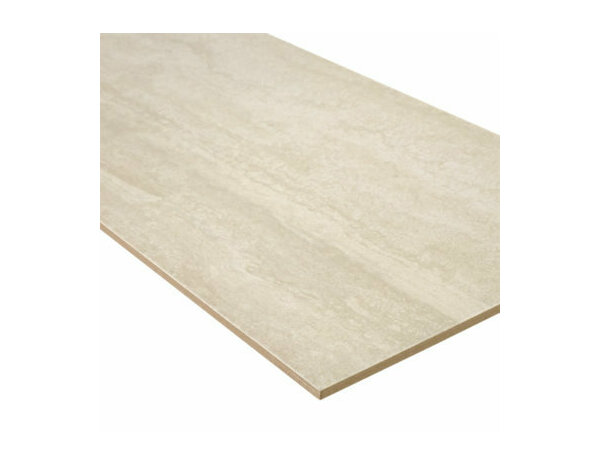 Carrelage de sol intérieur grès cérame émaillé "Valenia Beige" 30 x 60 cm - Brico Dépôt