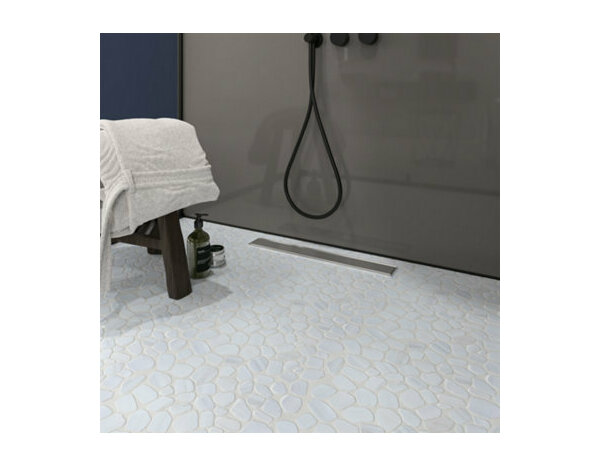 Galet "Malaca" Ivoire 31,5 cm x 31,5 cm - Brico Dépôt