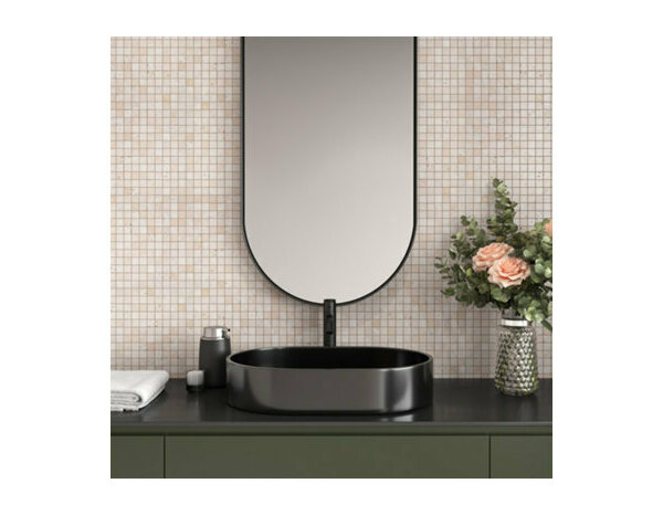 Mosaïque Travertin "Carré mini" 30,5 x 30,5 cm - Brico Dépôt