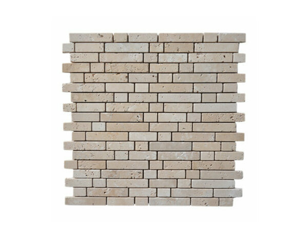 Mosaïque Travertin "Muretto" Beige 30,5 x 31 cm - Brico Dépôt