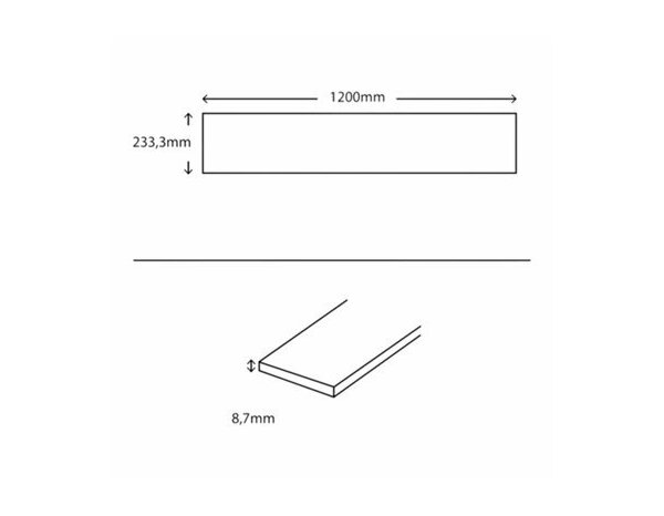 Carrelage de sol intérieur "Claude marron" 23 x 120 cm - Cooke and Lewis - Brico Dépôt