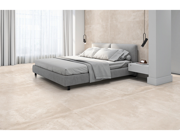 Carrelage de sol intérieur grès cérame 60X120 "LOU ARENA" aspect béton - Brico Dépôt