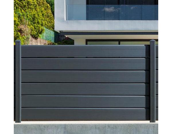 Kit poteau gris H. 95 cm + entretoises - Brico Dépôt