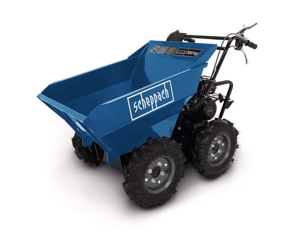 Dumper articulé avec moteur 4 temps essence, 196 cm³ "DP3000" - Scheppach - Brico Dépôt