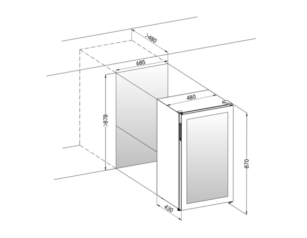 Cave à vin 33 bouteilles noire - Brico Dépôt