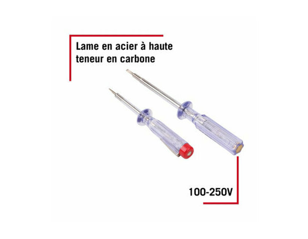 Lot 2 tournevis testeur - Forge steel - Brico Dépôt