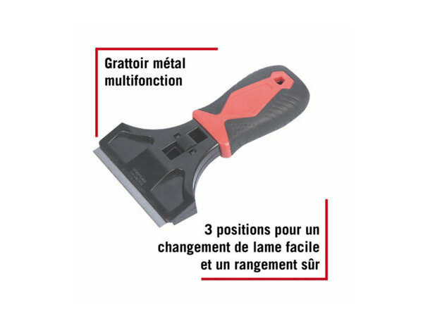 Grattoir 3 position 90mm - Forge steel - Brico Dépôt