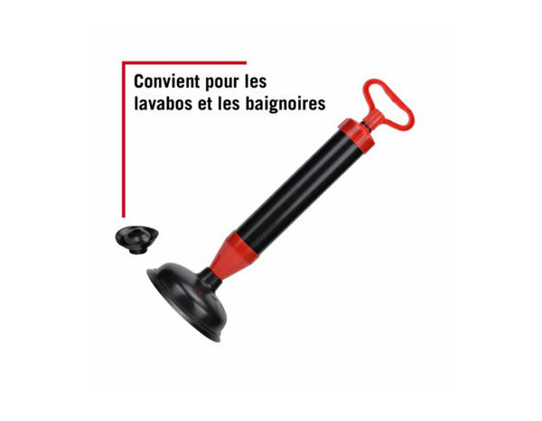 Kit déboucheur à pompe 2 ventouses 155 et 68 mm - Forge steel - Brico Dépôt