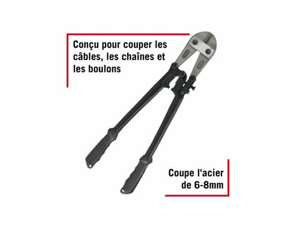 Coupe boulons 450mm - Forge steel - Brico Dépôt