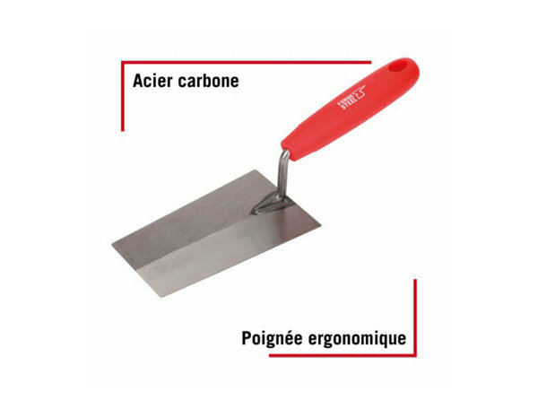 Truelle carree 140mm - Forge steel - Brico Dépôt