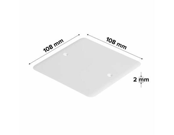 Couvercle à visser de boîte de jonction 108 x 108 mm - Brico Dépôt