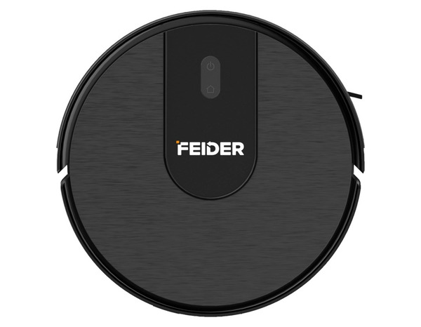 Aspirateur robot balayage, aspiration et lavage noir avec navigation LiDAR - Feider - Brico Dépôt
