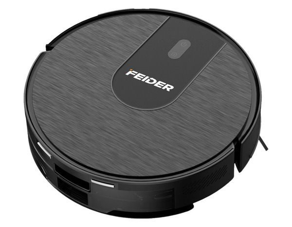 Aspirateur robot balayage, aspiration et lavage noir avec navigation LiDAR - Feider - Brico Dépôt