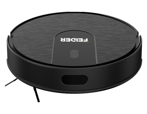 Aspirateur robot balayage, aspiration et lavage noir avec navigation LiDAR - Feider - Brico Dépôt