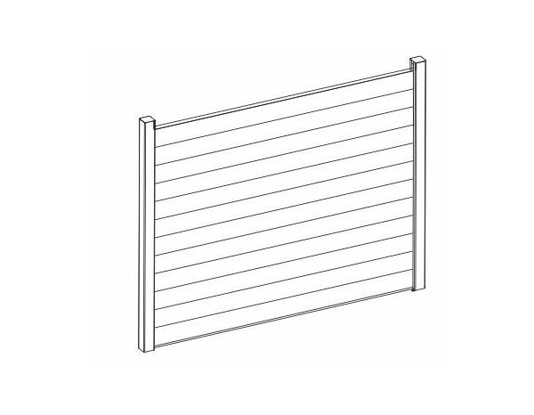 Lot de 6 lames composite gris effet bardage - Brico Dépôt