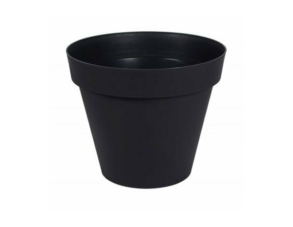 Pot plastique gris foncé 356 L Ø 100 cm H.79 cm rond "Toscane"  - Eda - Brico Dépôt